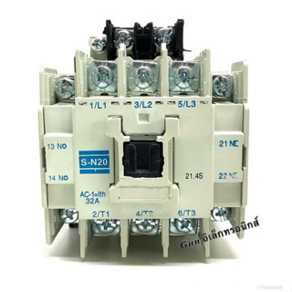 S-N20 แมกเนติก คอนแทกเตอร์(MAGNETIC CONTACTOR) 110VAC  220VAC  380VAC ของใหม่ สินค้าพร้อมส่ง