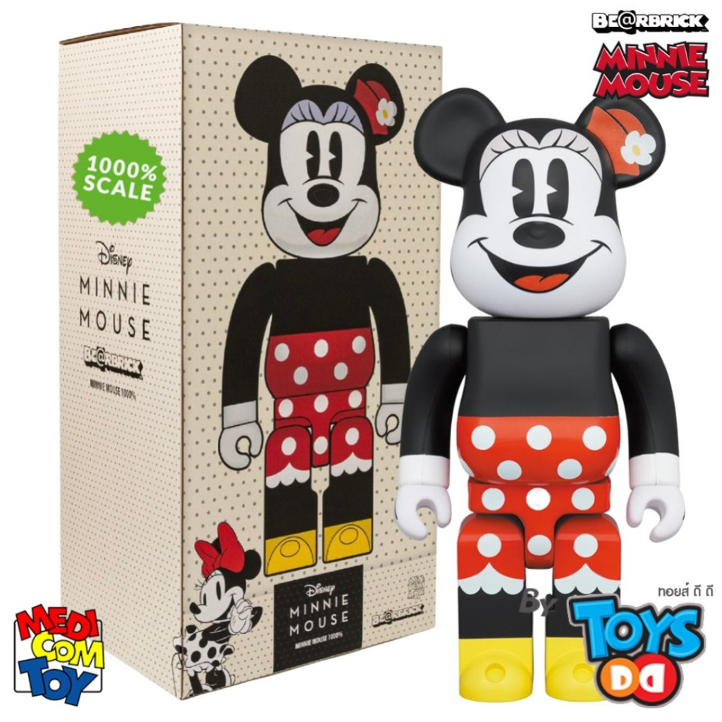 Be@rbrick MINNIE MOUSE 1000%, 400％ & 100％ | Shopee Thailand