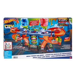 Hot Wheels City Mega Car Wash Playset รุ่น HDP05