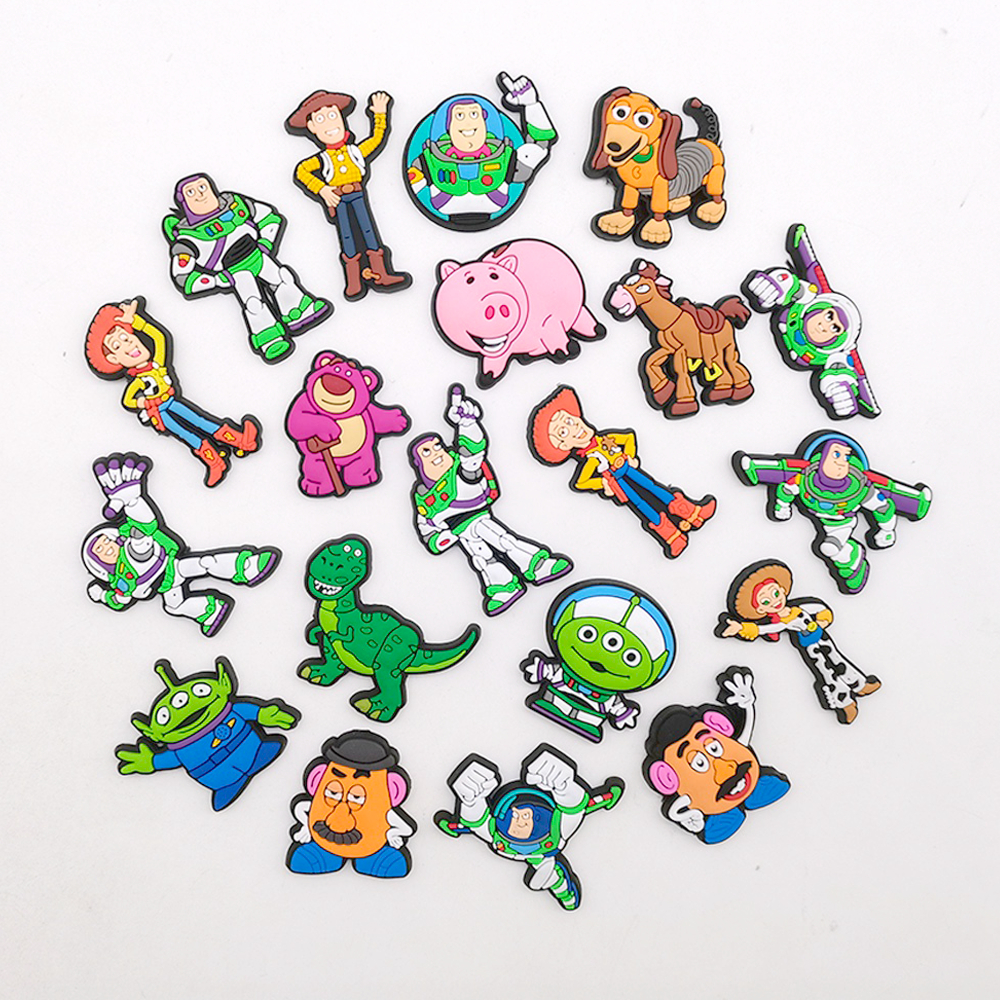 ตัวติดรองเท้า Pvc ตัวการ์ตูน ทอยสตอรี่ Toy Story สำหรับตกแต่ง Diy รองเท้าหัวโต CROCS JIBBITZ ติดง่าย น่ารัก