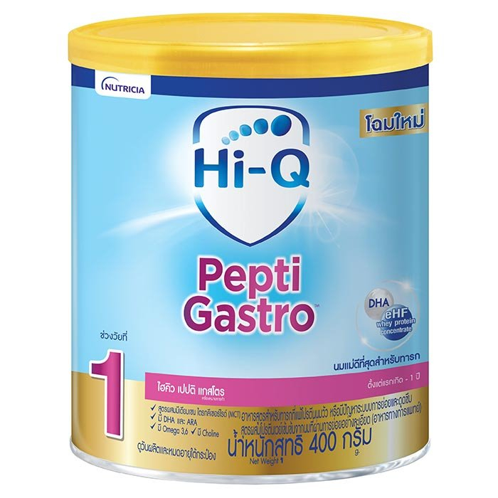 นม Hi-Q  ขนาด 400g. ไฮคิว Pepti Gastro, Pepti Prebio ProteQ, Lactose Free