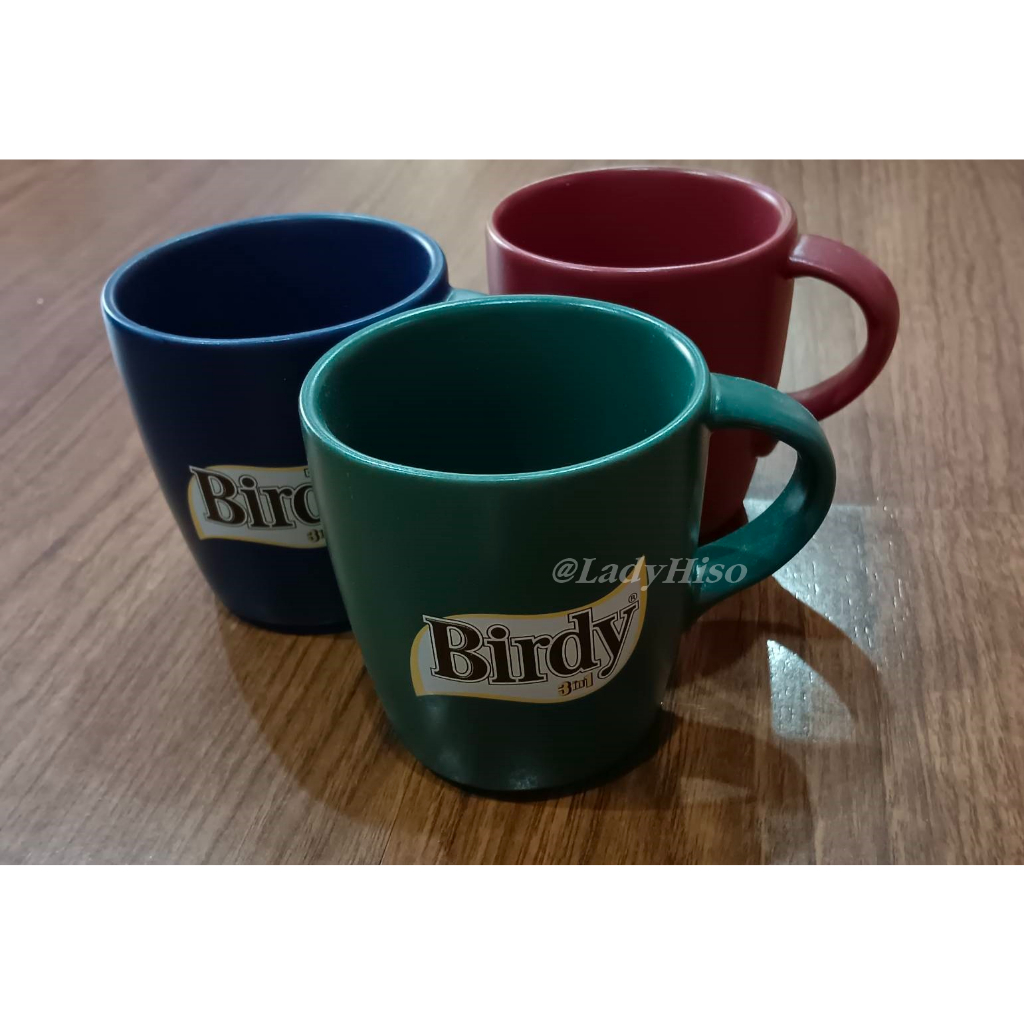 💟ของพรีเมี่ยม Birdy 💟 แก้วกาแฟร้อน แก้วมัค เซรามิค เบอร์ดี้ 3 in 1 หนามาก ใส่กาแฟร้อน นม Cup Mug Pre