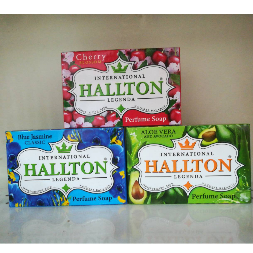 Hallton soap สบู่น้ำหอมฮอลล์ตัน มี 3สูตร ให้เลือก ขนาด 130 กรัม