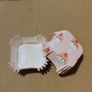 [ถูกมาก ขายดี!] กระทงบราวนี่ สี่เหลี่ยม ก้น4.5 cm. สูง2.5cm ถ้วยบราวนี่ กระทงอบขนม ถ้วยเปี๊ยะลาวา