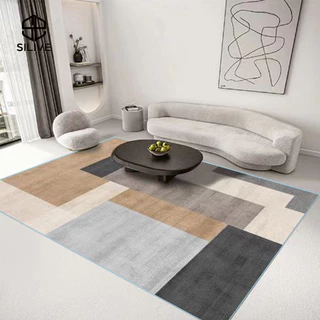 Silive Shop พรมปูพื้นห้อง มีขนาดใหญ่ carpet พรม พรมห้องนอน ตกแต่งสวย #GT-GEOM