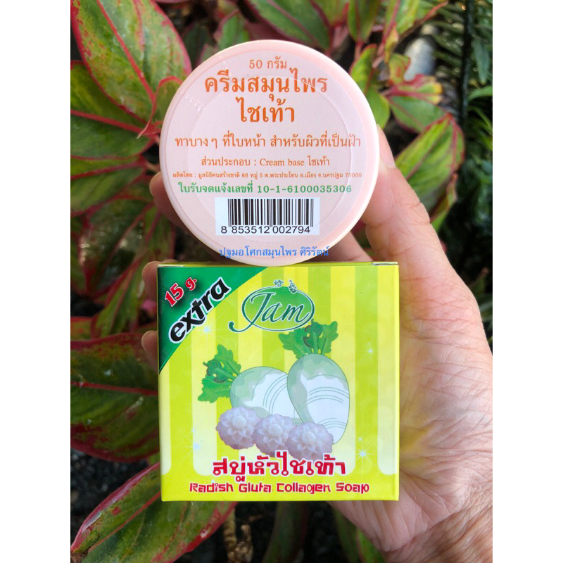 พร้อมส่ง สมุนไพรรักษาฝ้า ครีมไชเท้า+สบู่ไชเท้า