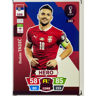 Dusan Tadic การ์ดนักฟุตบอล ฟุตบอลโลก Worldcup 2022 การ์ดสะสม Serbia การ์ดนักเตะ เซอร์เบีย เซอเบีย