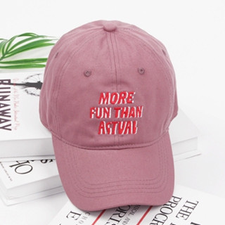 หมวกแก๊ป_MORE FUN THAN ACTVAL Cap Hat