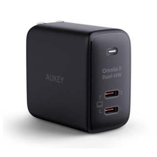 AUKEY PA-B4T Omnia II Duo 45W 2Port PD Charger with GaN Power Tech Black (CEP-001215)