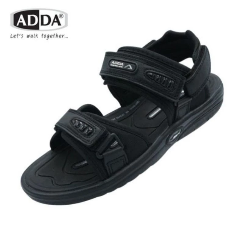 Adda รุ่น 2N36 รองเท้ารัดส้นชาย-หญิง สี : ดำ ไซส์ : 4-11