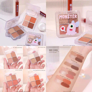 Nee cara Monster 4 Color Eyeshadow นี คาร่า มินิพาเลทอายแชโดว์ 4 เฉดสี