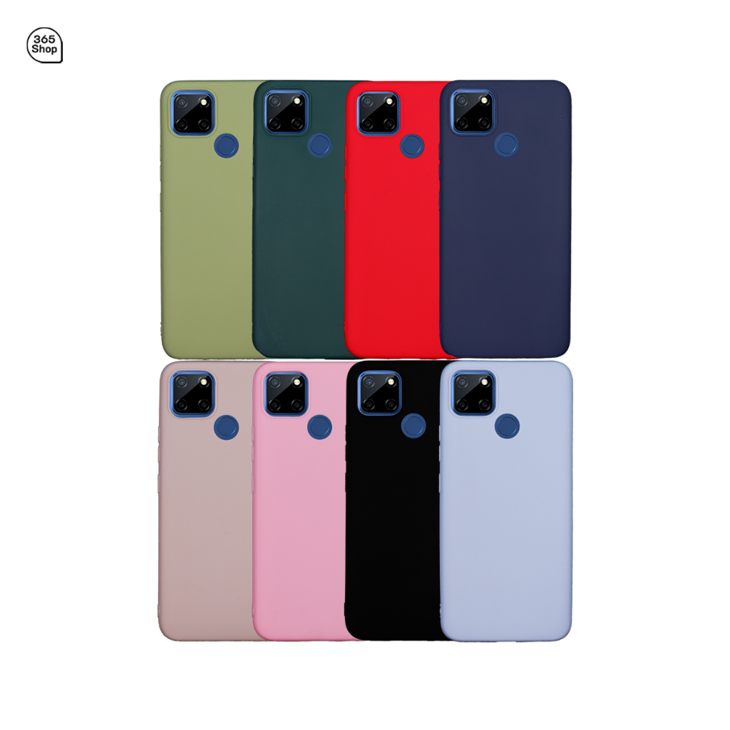 เคส Realme C12 C25 Narzo 30A เคสซิลิโคนนิ่ม สีพาสเทล TPU บาง