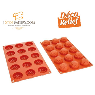 Deco Relief D072 Small Sunflower Silicone Mould NR.15 (SM154)/ดอกทานตะวันเล็ก