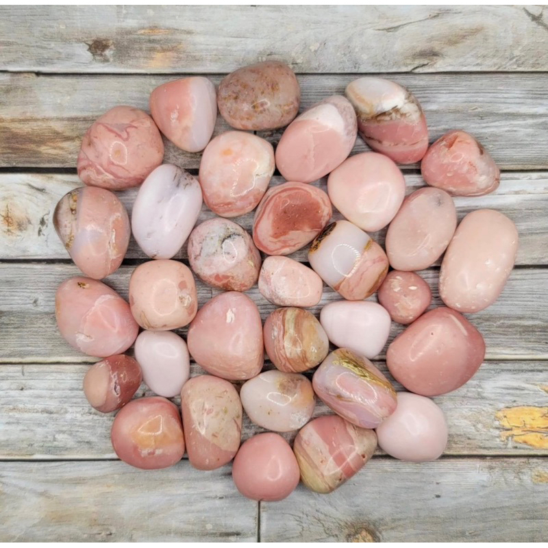 1PC Natural Pink Opal Tumble Stone / Top High Quality / Pink opal can help balancing emotions and so