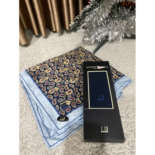 ผ้าพันคอ ผ้าพันหูกระเป๋า แบรนด์ Dunhill สภาพไม่ผ่านการใช้งาน