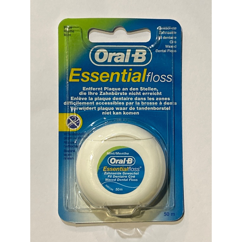 Oral-B ออรัลบี ไหมขัดฟัน เอสเซนเชียลฟรอส 50 เมตร Essential Dental Floss 50M