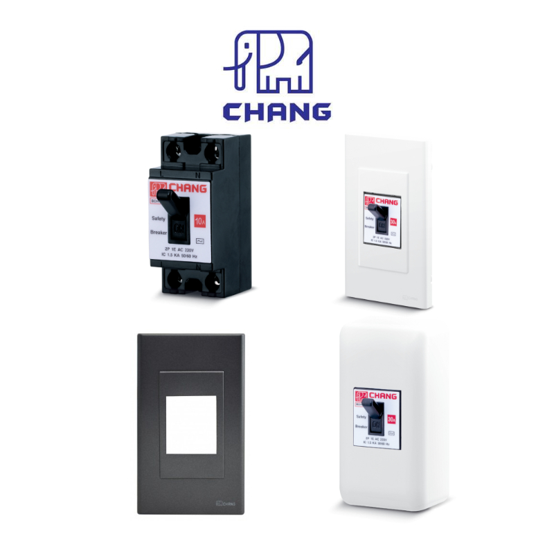 ช้าง เบรกเกอร์ช้าง กล่องเบรกเกอร์ ฝาครอบ breaker Chang 10A 15A 20A 30A เซฟตี้เบร