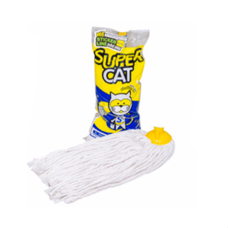 ยกโหล!!! SUPERCAT อะไหล่ผ้าม็อบจุก 14 นิ้ว สีขาว 350g ออกใบกำกับภาษีได้