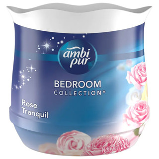 Ambi Pur Bedroom Collection Rose Tranquil Gel Fresh แอมบิเพอร์ โรส ทรานควิล เจล เฟรช เจลหอมปรับอากาศ 180 กรัม