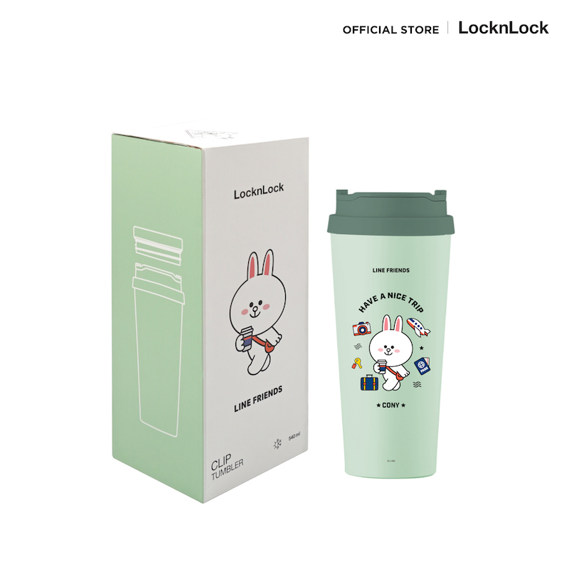 LocknLock กระบอกน้ำเก็บอุณหภูมิ LINE Friends Clip Tumbler รุ่น ...