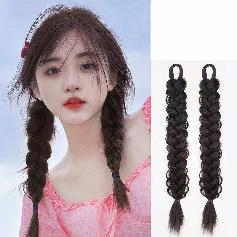 ผมปลอม ถักเปีย วิกผมแฟชั่น แฮร์พีช เหมือนผมจริง น่ารักมี 4 สี ดูเป็นธรรมชาติ พร้อมส่งจากไทย รูปที่ 5