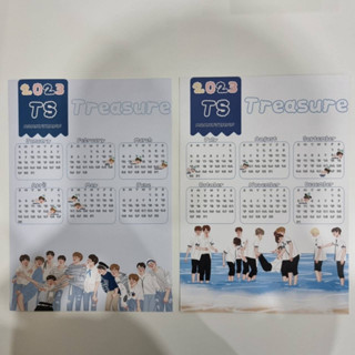 2023 TREASURE calendar เทรเชอร์ เด็กสมบัติ ปฏิทิน 2566 ปฏิทินติดผนัง A4 มี 2 แผ่น by mommyjiminn