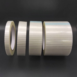 เทปใยสัปปะรด Filament (เส้นใยแบตาราง)  รุ่นม้วนขาวยาว 30ม.