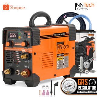 InnTech ตู้เชื่อมอาร์กอน TIG ตู้เชื่อมไฟฟ้า 2 ระบบ รุ่น TIG/MMA-655 มีหน้าจอแสดงกระแสไฟ ตู้อาร์กอน ระบบ TIG และ MMA