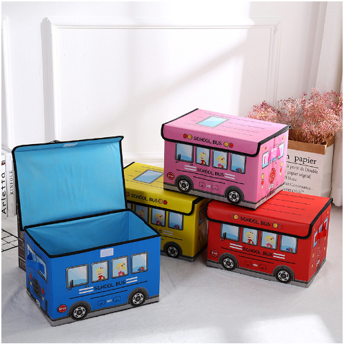 กล่องใส่ของเล่นรูปรถเอนกประสงค์ สามารถใช้เป็นเก้าอี้นั่งได้ - รูปที่ 6