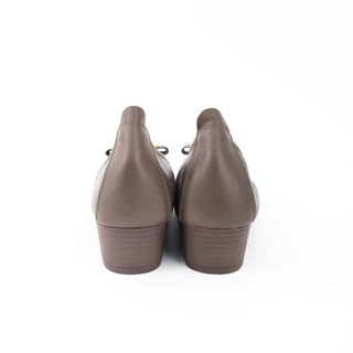 ST.JAMES รองเท้าคัทชู หนังแท้ ส้น 3.8 CM. รุ่น OXFORD สี D.KHAKI