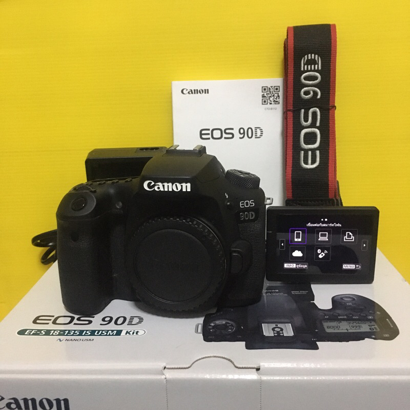 Canon 90D WiFi Body ชต 4พันนิดๆ มือสอง สภาพดี รับได้ ปลายทางได้ ผ่อนชำระได้