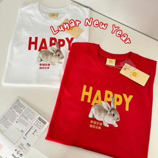 เสื้อยืดโอเวอร์ไซส์คอลเลคชั่น ตรุษจีน🧧🐰 พร้อมส่ง! เนื้อผ้าCotton100%