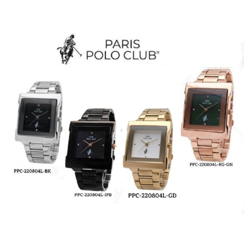 Paris Polo Club นาฬิกาผู้หญิง รุ่น PPC-220804L  สายสเตนเลส