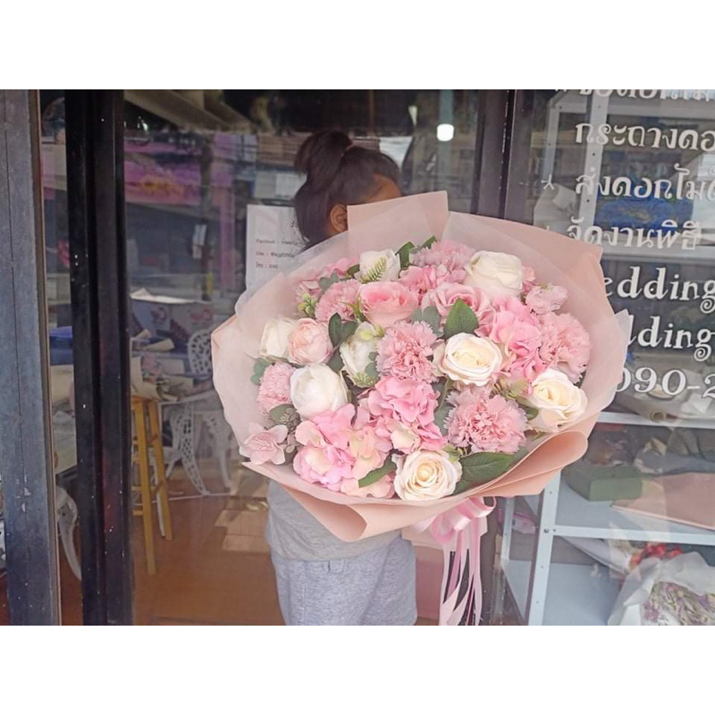 ส่งเร็วนัดวันส่งได้ช่อดอกไม้เหมือนจริง ช่อใหญ่อลังค์(จัดส่งเร็วนัดวันส่งได้ค่ะ) - รูปที่ 2