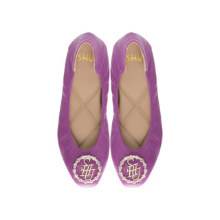 SHU SOFY SOFA DIAMONDS SIGNET - PURPLE AMETHYST รองเท้าคัทชู