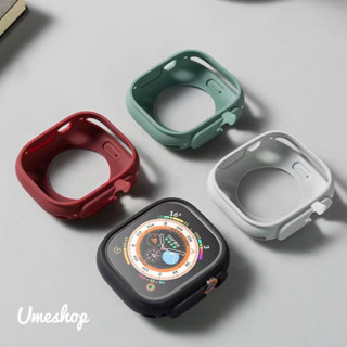 พร้อมส่งจากไทย สีเยอะมาก เคสซิลิโคนนิ่ม สำหรับ iWatch Ultra 49mm case 49mm case ultra 8 pro  เคสแอปเปิ้ลวอช