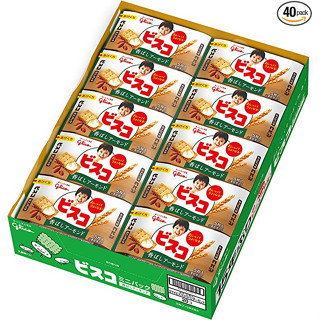 Ezaki Glico Bisco Mini Pack (Scented Almond) Cream Sand Biscuits 5 x 40 [ส่งตรงจากญี่ปุ่น]