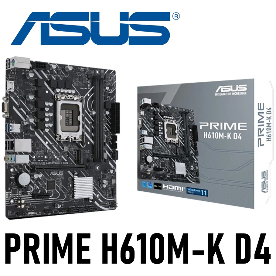 MAINBOARD (เมนบอร์ด) 1700 ASUS PRIME H610M-K D4 (DDR4) รับประกัน 3 - Y