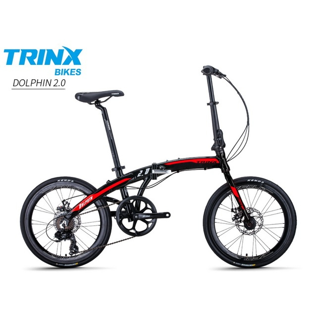จักรยานพับได้ TRINX DOLPHIN2.0 เฟรม​อลูมิเนียม​ ดิสเบร​ค​ เกียร์ Shimano 7 สปีด