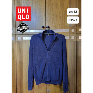 เสื้อกันหนาว เสื้อถักไหมพรม แบรนด์ Uniqlo ของแท้ มือ2