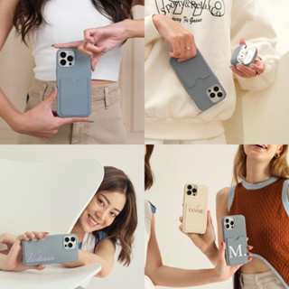 Marina Mist Card Slot Phone Case (สลักชื่อแจ้งในแชท)