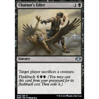 Chainers Edict การ์ด Magic The Gathering ของแท้ จากชุด Dominaria Remastered