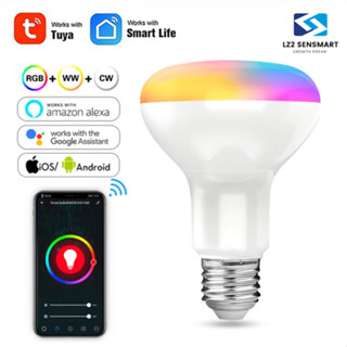 Tuya 9W  WIFIสมาร์ทหลอดไฟLED (ตัวแบน扁)