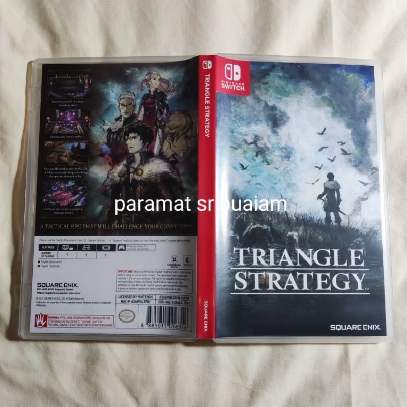 (มือ 2) Triangle Strategy แผ่นเกม Nintendo Switch มือสอง