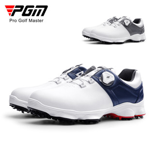 รองเท้ากอล์ฟสำหรับผู้ชาย PGM ระบบผูกเชือกอัตโนมัติ (XZ225) Auto Golf Shoe Men Size EU : 40-44