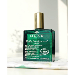 Nuxe Huile Prodigieuse Neroli Multi-Purpose Dry Oil ขนาด100 ml สูตรorganic100% เป็นunisexได้ทั้งหญิงและชาย