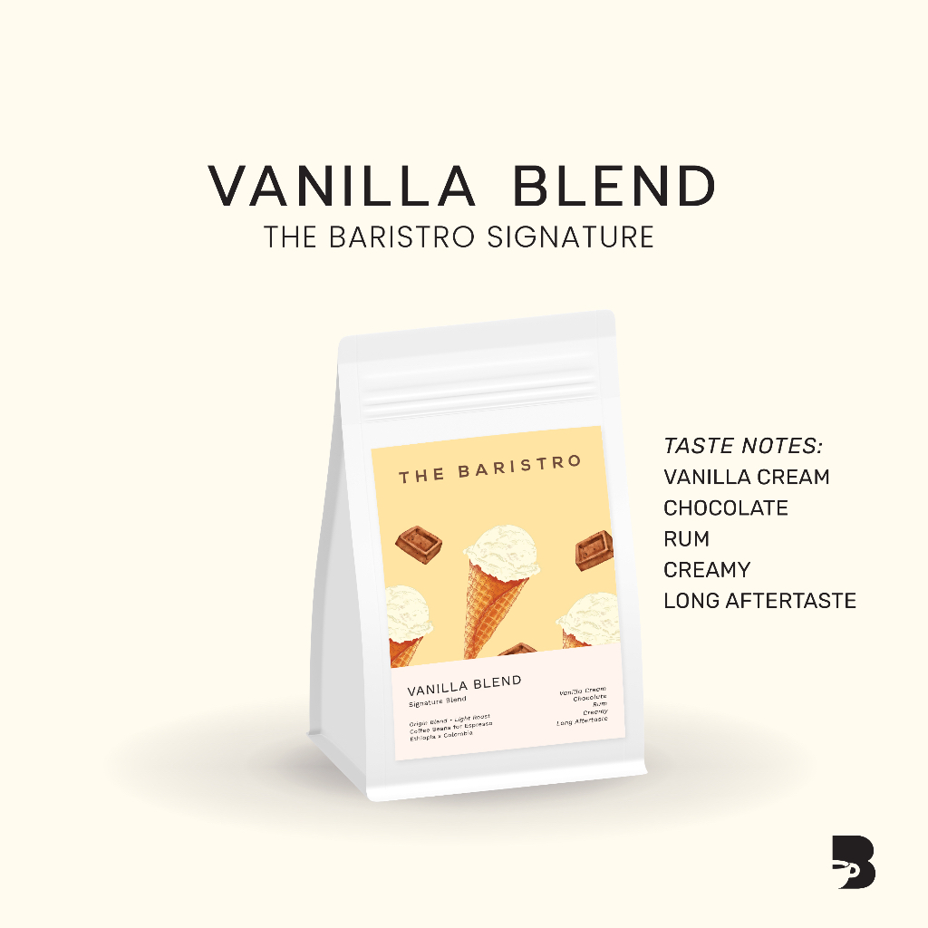 เมล็ดกาแฟ คั่วอ่อน - Vanilla Blend The Baristro Signature