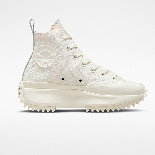Converse รองเท้าผ้าใบ Sneaker คอนเวิร์ส Run Star Hike Sustainable Fashion Unisex CREAM