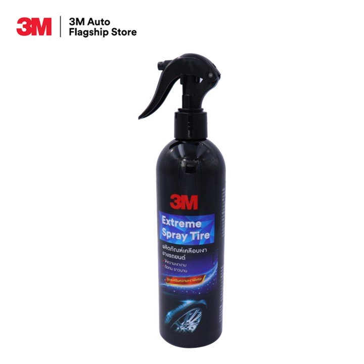 3M 39042E Extreme Spray Tire ผลิตภัณฑ์เคลือบเงายางรถยนต์ สูตรใหม่ เงาสูง 400มล.