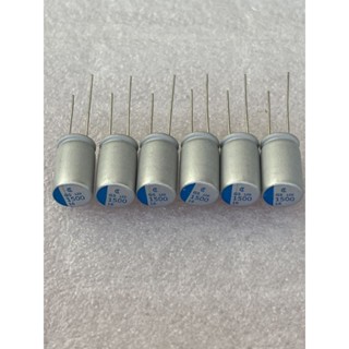 คาปาซิเตอร์ C1500UF 16V C1500UF 16V  C1500UF 16V  CAPACITOR ขนาด10x16mm.(10ชิ้น)แถบสีฟ้าของดี C1500UF 16V  C1500UF 16V